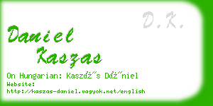 daniel kaszas business card